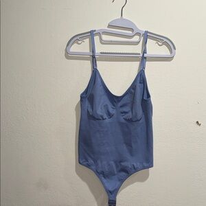 Blue Bodysuit with Adjustable Straps